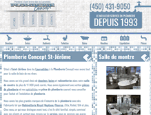 Tablet Screenshot of plomberie-concept.com